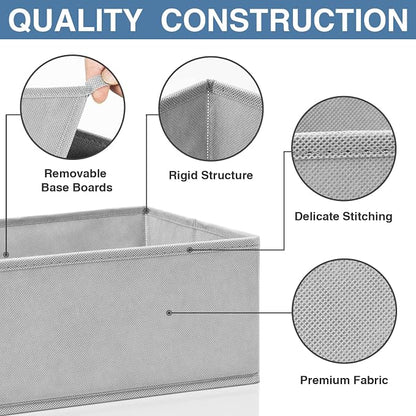Criusia Drawer Organizer Clothes 24 Pack, Fabric Closet Organizers and Storage - Image 6