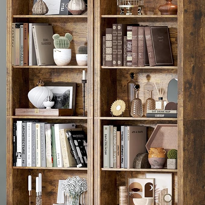 75" Tall Bookshelf, 6-Tier Floor Standing Bookcase - Image 6