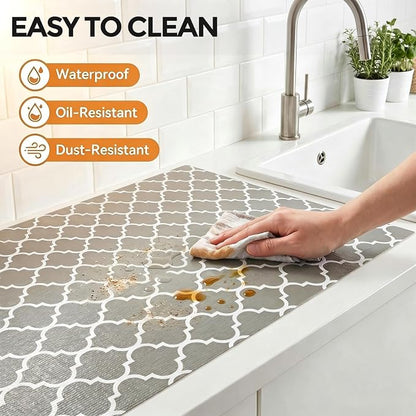 Coavas Shelf and Cabinet Liner, Non Adhesive Non Slip Waterproof Thickened - Image 4