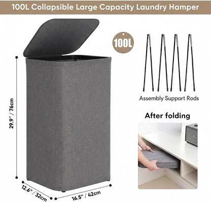 DOKEHOM 100L Laundry Hamper - Image 3