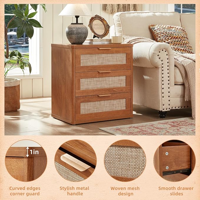 LEYAOYAO Rattan Night Stand - Image 9