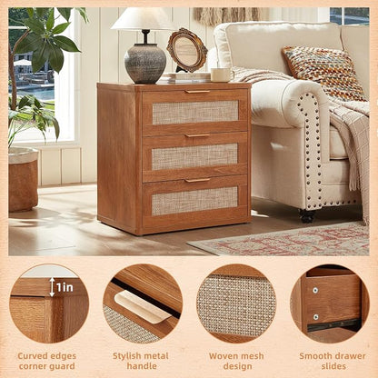 LEYAOYAO Rattan Night Stand Set of 2 - Image 9