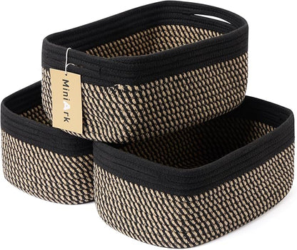 Small Storage Baskets for Organizing | Closet Organizer Bins | Shelf Toy Basket by MiniArkStorageBasketsHome