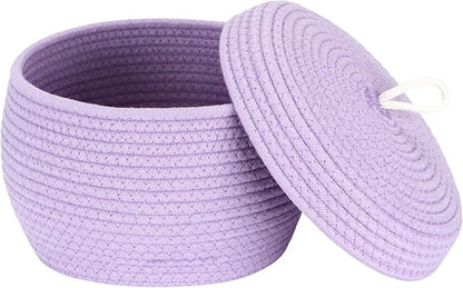 Sea Team Round Cotton Rope Storage Basket by SeaTeam