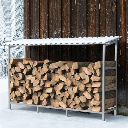 LIANTRAL 4ft Firewood Rack Outdoor - Image 4