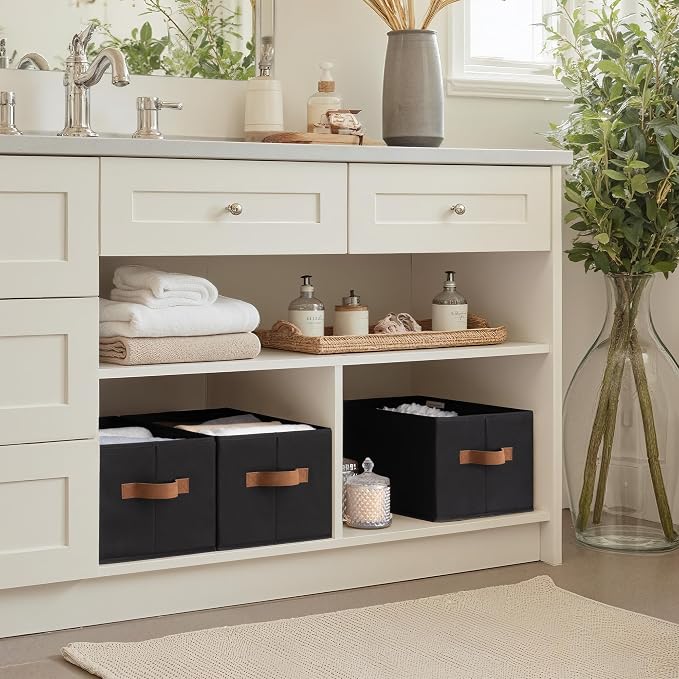 StorageWorks Storage Baskets for Shelves, Foldable Fabric Closet Storage Bins - Image 7