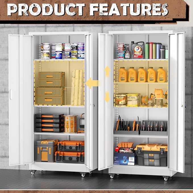 INTERGREAT Metal Garage Storage Cabinet - Image 5