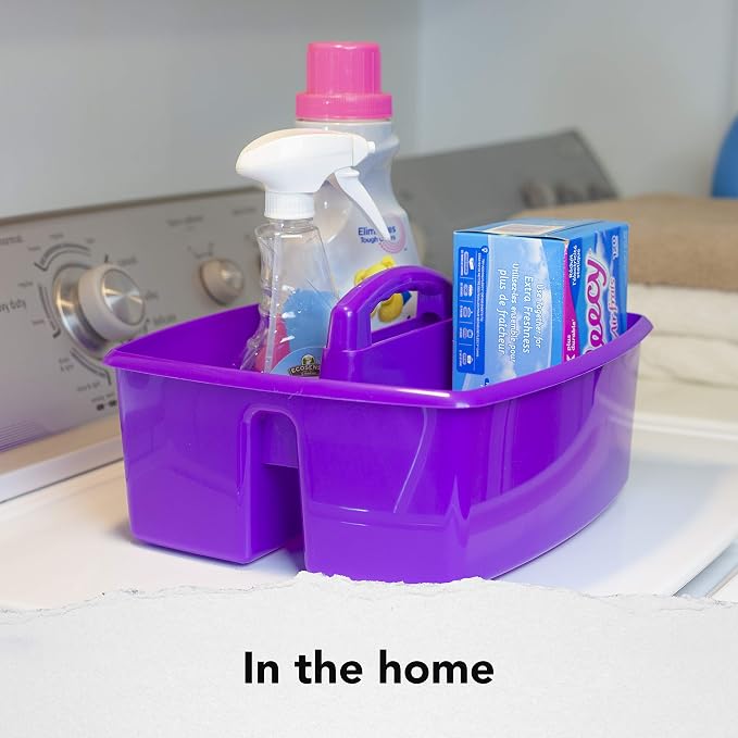 Storex 2-Compartment Large Caddy – Multipurpose Classroom Organizer - Image 8