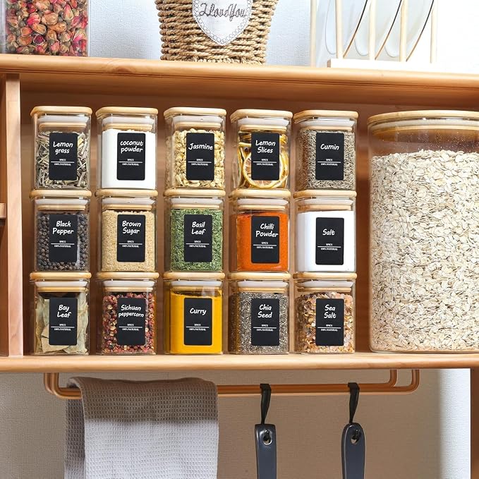 ComSaf 16Pcs Glass Spice Jars - Image 7