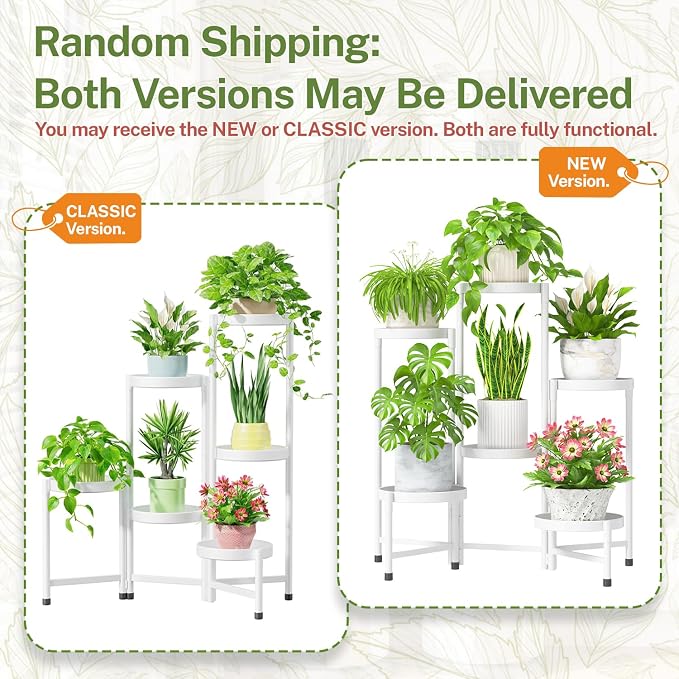 iDavosic.ly Plant Stand Indoor Outdoor, 6 Tier Corner Metal Flower Display - Image 2