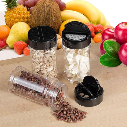 Spice Bottles, Dabacc 20Pcs 7oz Clear Plastic Container Jars - Image 7