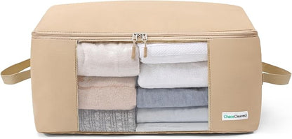 Clothing Storage Bags Clothes Organizer folding fabric bags by ChaosCleared