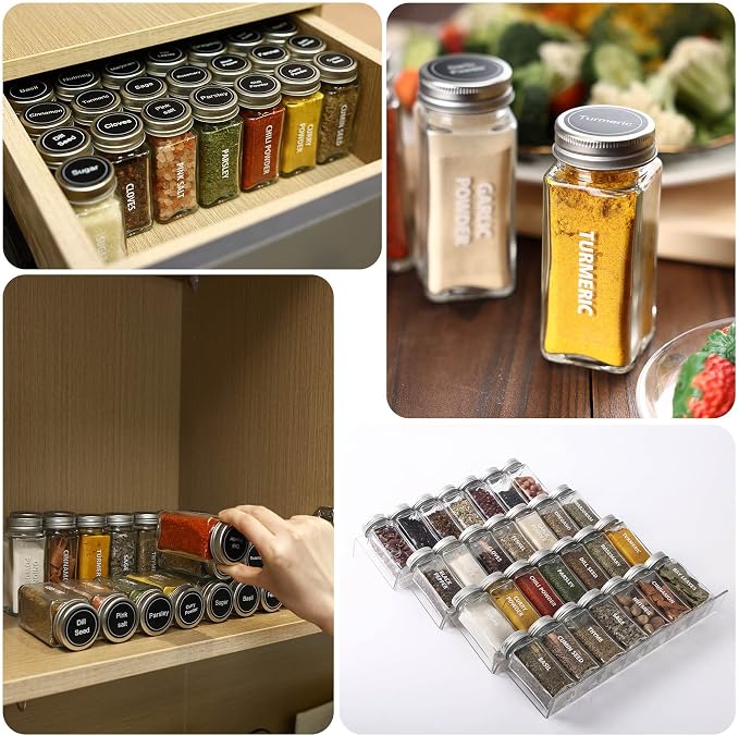 Antimbee 40-Pack 3.5 OZ Glass Spice Jars - Image 7