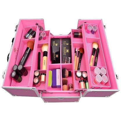 SHANY Essential Pro Makeup Train Case Cosmetic Box Portable Makeup Case - Image 5