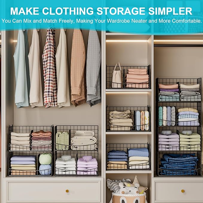 4-Tier Closet Organizers and Storage Shelves - Image 6