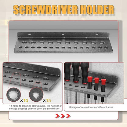 Screwdriver Organizer，Metal Screwdriver Organizers, Hammer Rack，Pliers Organizer - Image 3