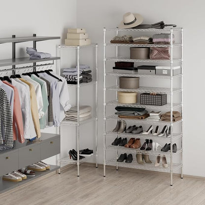 18" Deep x 42" Wide x 86" Height Wire Shelving Kit | 10-Tier | NSF Commercial - Image 5