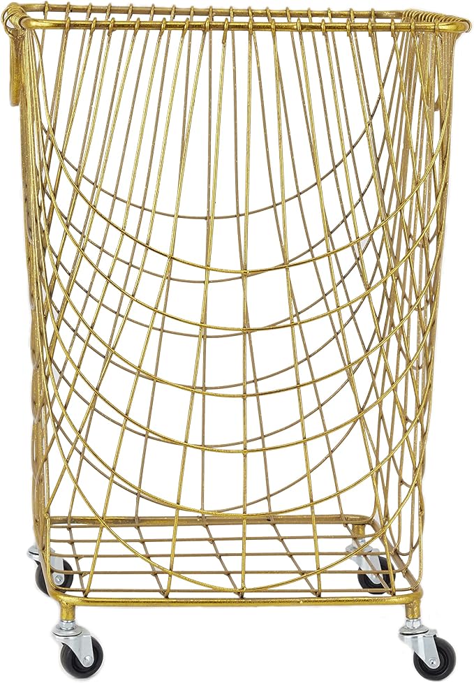 Deco 79 Metal Square Storage Cart - Image 3