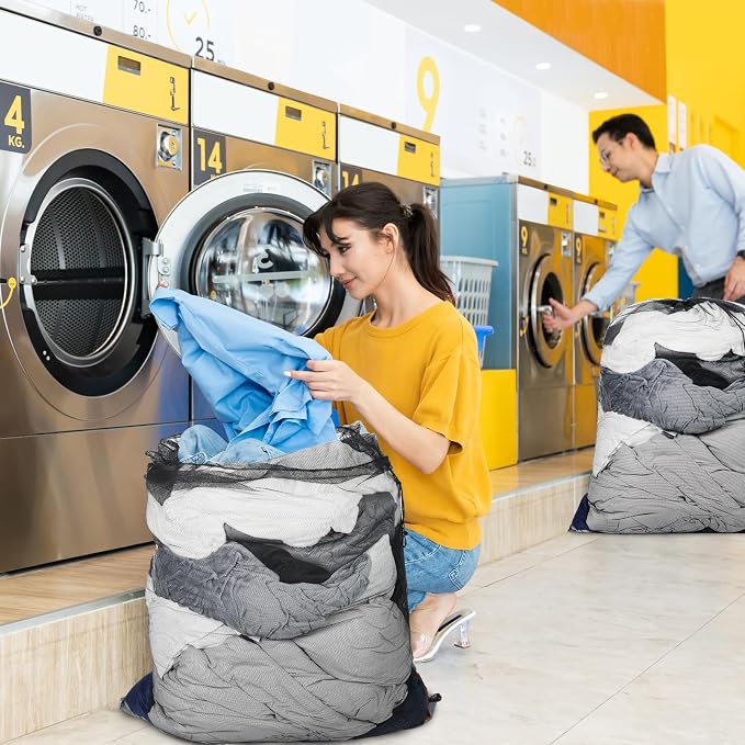 3 Pack Mesh Laundry Bags Extra Large 55" x 43" Sturdy Material Laundry Liner - Image 6