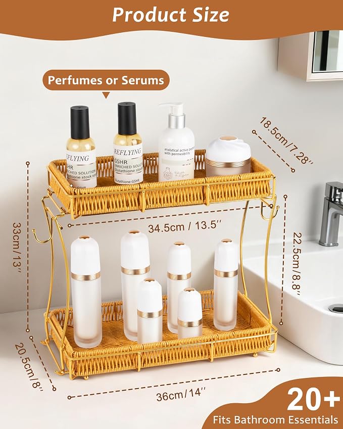 Bathroom Organizer Countertop Perfume Organizer Makeup Organizer Cosmetics - Image 3