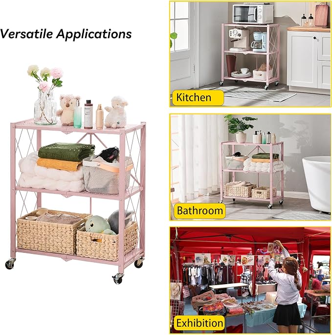 BRIAN & DANY 3-Tier Foldable Storage Shelves - Image 6
