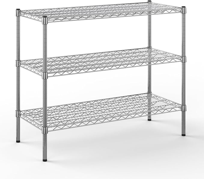 18" Deep x 42" Wide x 34" Height Wire Shelving Kit | 3-Tier | NSF Commercial by Regal+Altair