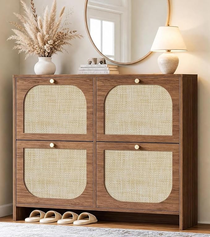 Nicetree Freestanding Ultra Slim Arched Accent Entryway Shoe Storage by Nicetree
