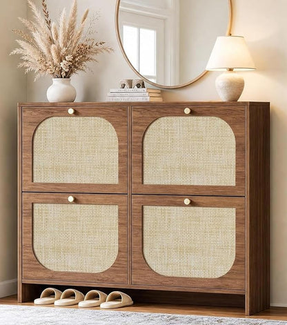 Nicetree Freestanding Ultra Slim Arched Accent Entryway Shoe Storage by Nicetree