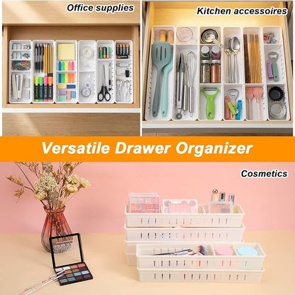 6 PCS Desk Drawer Organizer, Bathroom Drawer Organizer Trays - Image 7