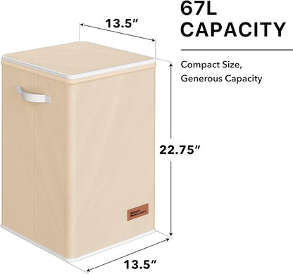 Simple Houseware Foldable Laundry Hamper Basket - Image 2