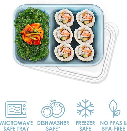 Bentgo Prep - 2-Compartment Snack Containers - Reusable, Microwaveable - Image 3