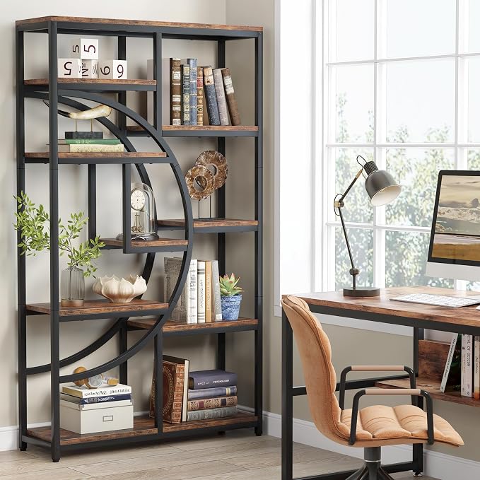 Tribesigns Industrial Bookshelf Bookcase - Image 3