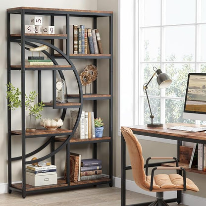Tribesigns Industrial Bookshelf Bookcase - Image 3