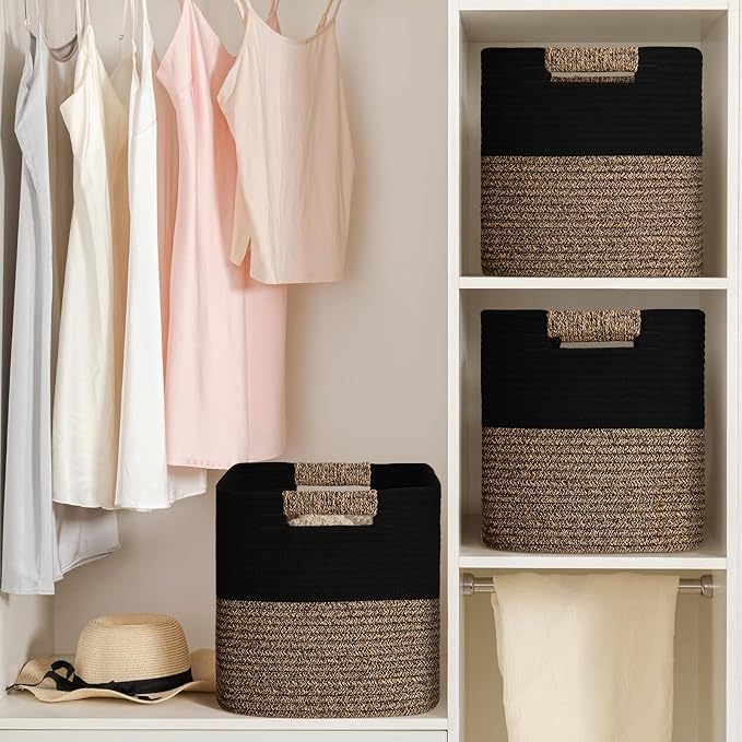 12 Inch Storage Cubes, 3 Pack Cube Storage Bins - Image 7