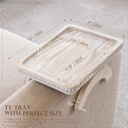 EOSAHR Pine Wood Couch Tray - Image 2
