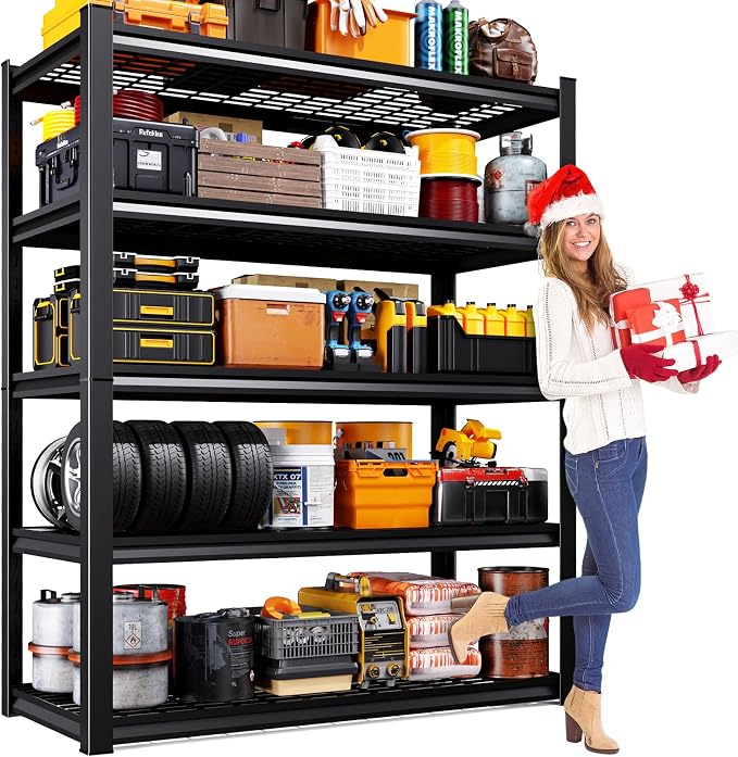 45.6"W Garage Shelving Heavy Duty Storage Shelves, 5-Tier Adjustable Metal by Unknown