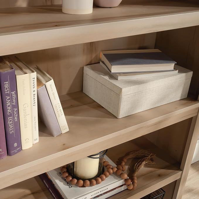 Sauder 5 Tier Book Shelf Wooden Bookcase Multipurpose Bookshelf - Image 4