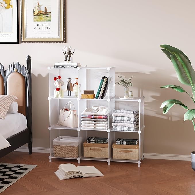 AWTATOS 8 Cube Storage Organizer, Closet Organizer Storage Shelf, Bookcase - Image 4
