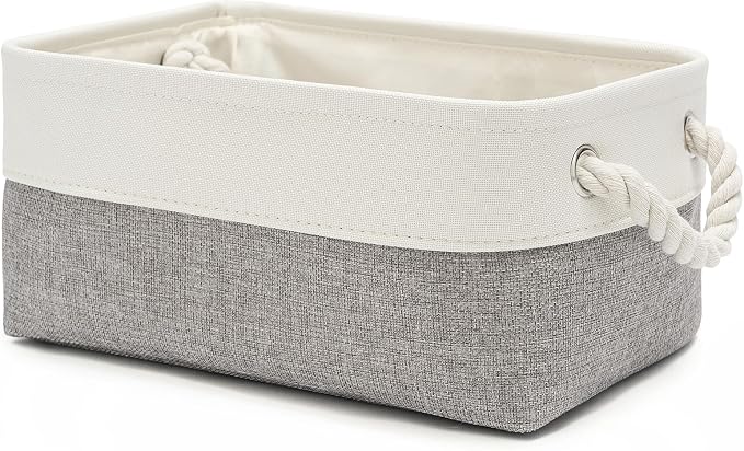 11.8x7.9x5.2 Inch Fabric Small Storage Bins by VQRTEXAStorageBasket
