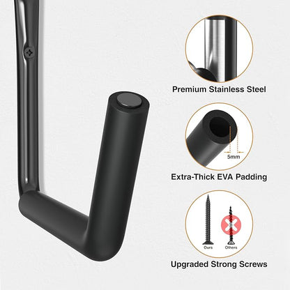 niffgaff Heavy Duty Garage Storage Hooks - 120 LB Capacity Wall Mounted Rack - Image 5