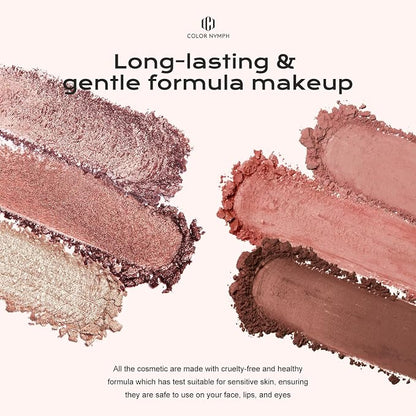 Color Nymph 6 Colors Eyeshadow Makeup Palette, Shimmer & Matte Long-Lasting - Image 5
