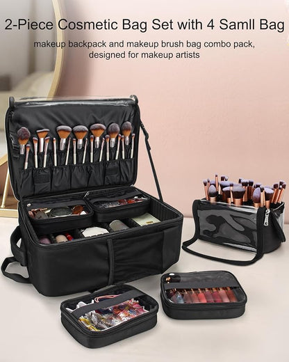 TANTO Makeup Backpack Makeup Artist Bag Professional Extra Large Cosmetic Bags - Image 2
