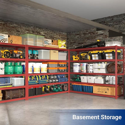FLEXIMOUNTS 60" W Garage Shelving, 5 Tier Storage Shelves Load 1500LBS - Image 8