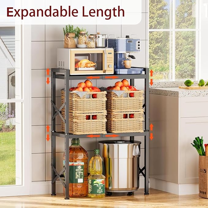 Expandable 110 LBS Heavy Duty Storage Shelves, Metal Shelving Unit - Image 2