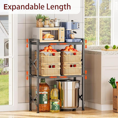 Expandable 110 LBS Heavy Duty Storage Shelves, Metal Shelving Unit - Image 2