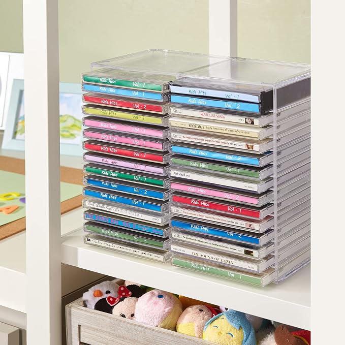 STORi Stackable Clear Plastic CD Organizer - Image 4
