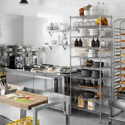 21" Deep x 30" Wide x 86" Height Wire Shelving Kit | 10-Tier | NSF Commercial - Image 7