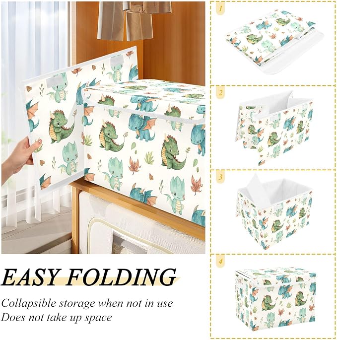 Dragon Watercolor Storage Bins - Image 4