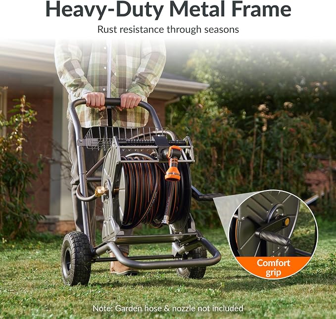 Giraffe Tools Garden Hose Reel Cart - Image 2