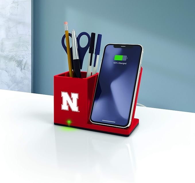 SOAR NCAA Unisex Cell Phone Wireless Charging Stand and Desktop Organizer - Image 2
